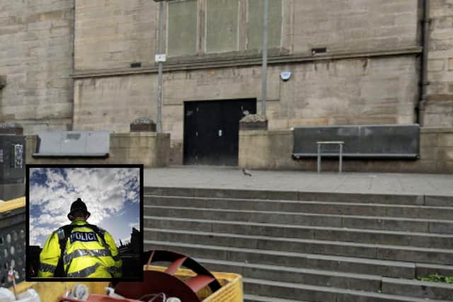 A man has been taken to hospital after a disturbance in Edinburgh.