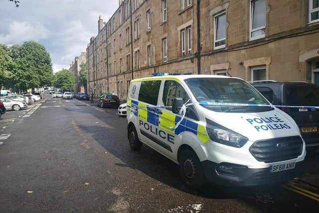Police are on the scene of an incident in Albert Street, Leith