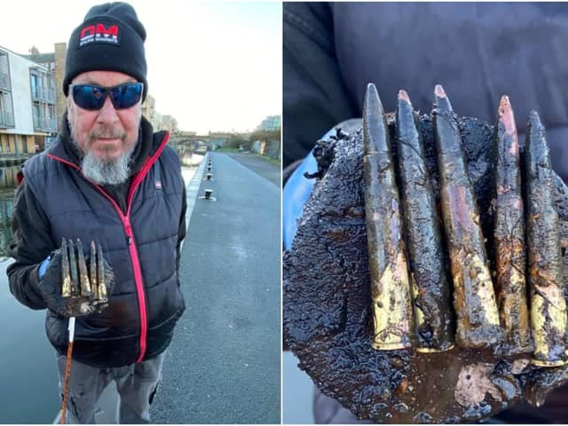 John Robertson found the bullets on Saturday