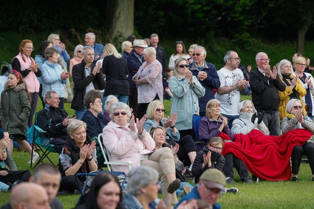 An appreciative audience at the Queen's Platinum Jubilee Concert