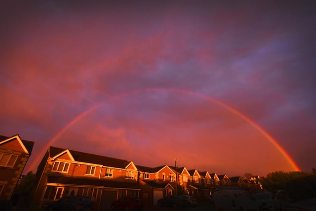 The rainbow above Newbottle.