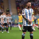 Lionel Messi made his 1000th career appearance in the last 16 match against Australia at the 2022 World Cup in Qatar. Picture: Getty