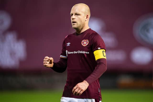 Hearts captain Steven Naismith is attempting a comeback from injury.
