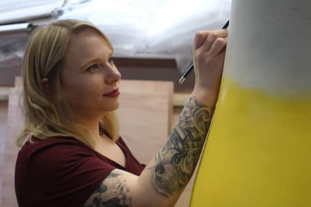 Megan Heather Smith-Evans is a Birmingham-based tattooist and artist who has painted over 30 sculptures for various art trails across the UK, raising over £100k for charities in the process.
