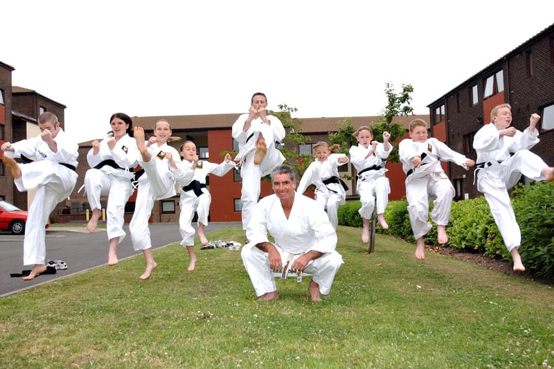 Members of the Kainan Karate Kai who met at Millfield Community Centre 18 years ago. Can you spot someone you know?