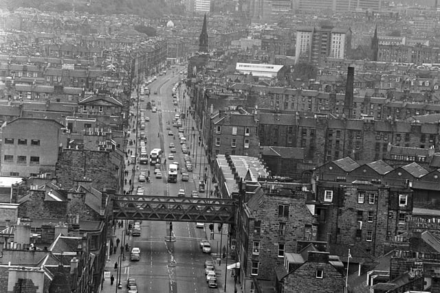 A birds eye view of Leith Walk and the surrounding streets in 1977. You can spot the old railway bridge across Leith Walk between Jane Street and Manderston Street, which was built in the early 1900s by Caledonian Railway as part of their “New Leith Line".