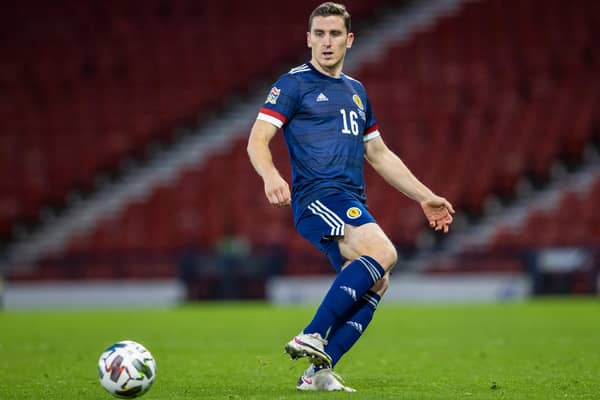 Hibs defender Paul Hanlon made his Scotland debut against the Czech Republic on Wednesday. (Photo by Craig Williamson / SNS Group)