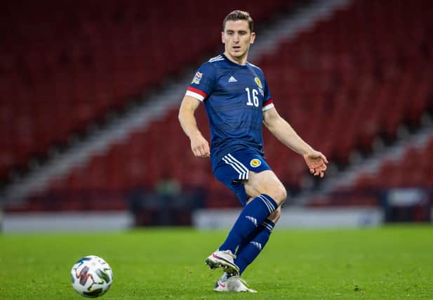 Hibs defender Paul Hanlon made his Scotland debut against the Czech Republic on Wednesday. (Photo by Craig Williamson / SNS Group)