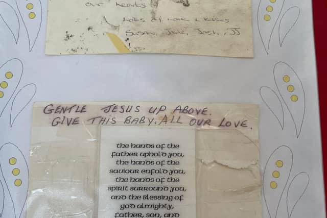 A page from the memorial book that can be found in Richmond Church in Craigmillar.