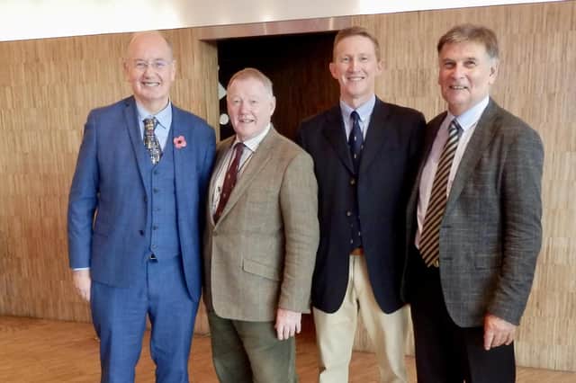 Some of the team that helped bring Harvey Nichols to Edinburgh from left: Donald Anderson, George McGregor, Steve Spray and George Hazel