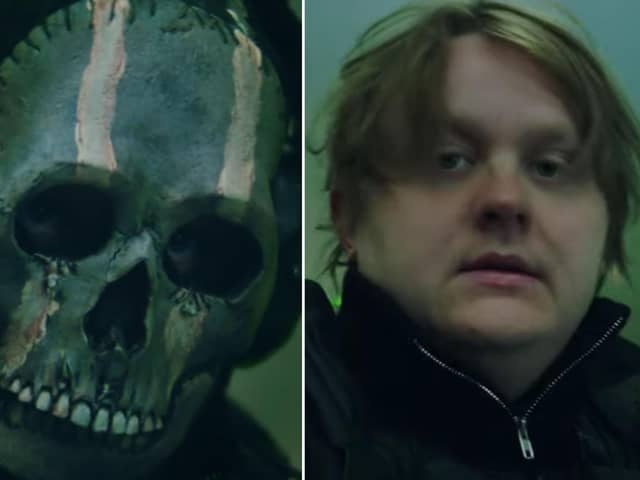 Lewis Capaldi has been 'unmasked' as Ghost in the latest Call of Duty advert