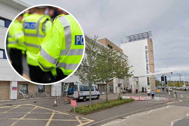 Police were called to Edinburgh's Royal Infirmary after the shocking outburst