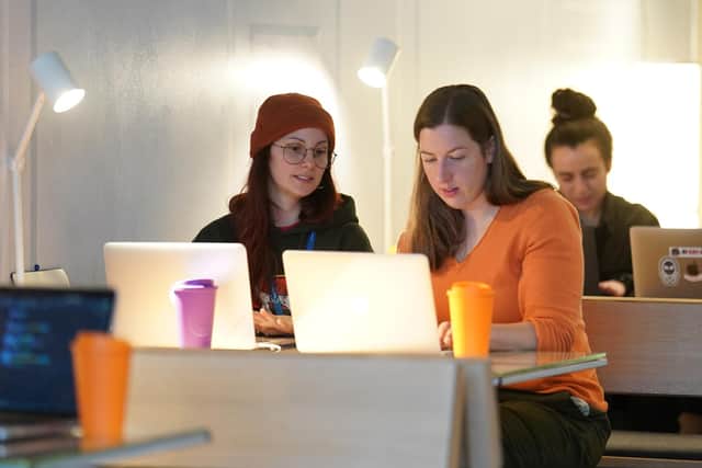 CodeClan wants more women to have access to life-changing courses and careers in tech. Picture: Stewart Attwood