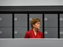 First Minister of Scotland Nicola Sturgeon visits West Calder High School in West Calder, Scotland (Photo by Andy Buchanan /AFP)