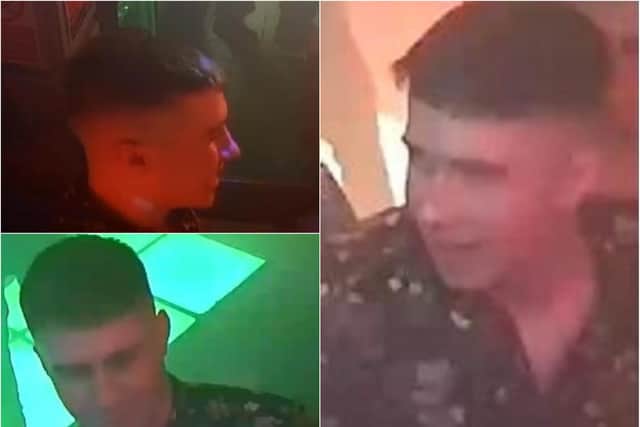 Police have released CCTV images of a man they want to speak with in relation to the assault. Pic: Police Scotland