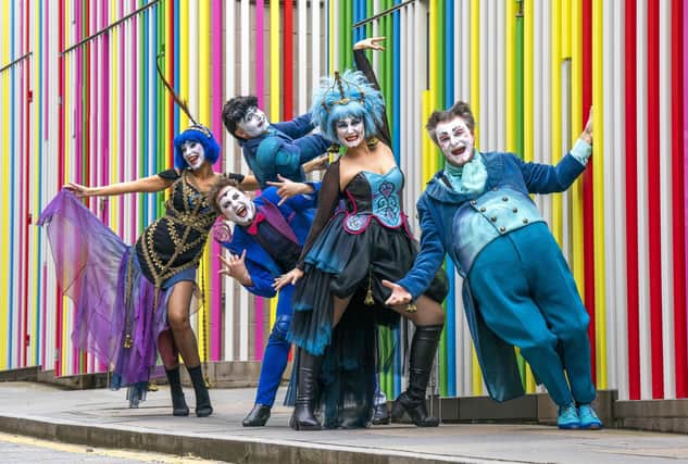 The cast of A Comedy of Operas get into character ahead of their Edinburgh Festival Fringe show at the Pleasance at EICC. Picture: Jane Barlow/PA Wire