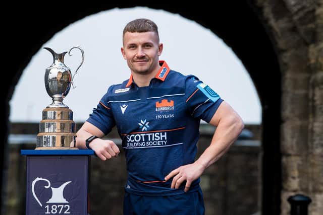 Edinburgh's Ben Vellacott, pictured during a 1872 Cup launch photocall at Stirling Castle, has signed a multi-year new contract. Picture: Ross Parker / SNS