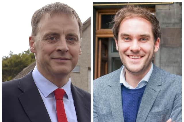 Labour's Scott Arthur (left) came under attack from the SNP's Adam McVey.