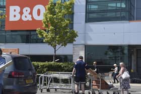 B&Q stores were busy as Scotland entered phase one of coming out of lockdown last spring. Picture: Lisa Ferguson