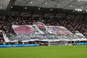 The Gorgie Ultras fan group are appreciated by the Hearts players. Pic: SNS