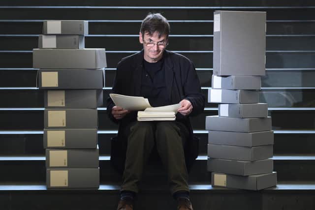 Ian Rankin donated 50 boxes of his personal archives to the National Library of Scotland last year. Picture: Neil Hanna