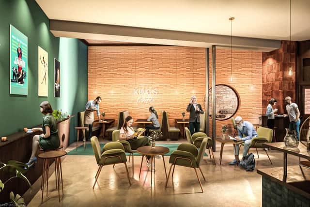 A new cafe-bar would be created at the King's Theatre under its refurbishment plans. Image: Bennetts Associates