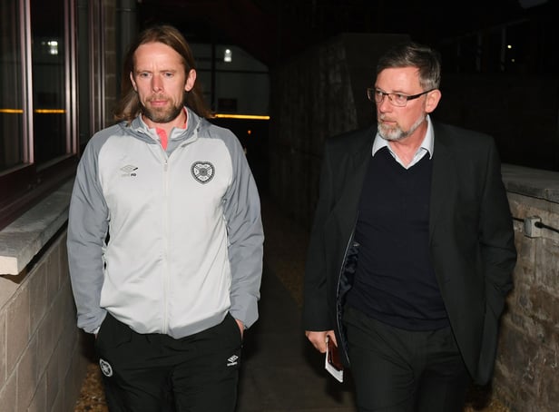Austin MacPhee (left) was assistant to Craig Levein at Hearts.