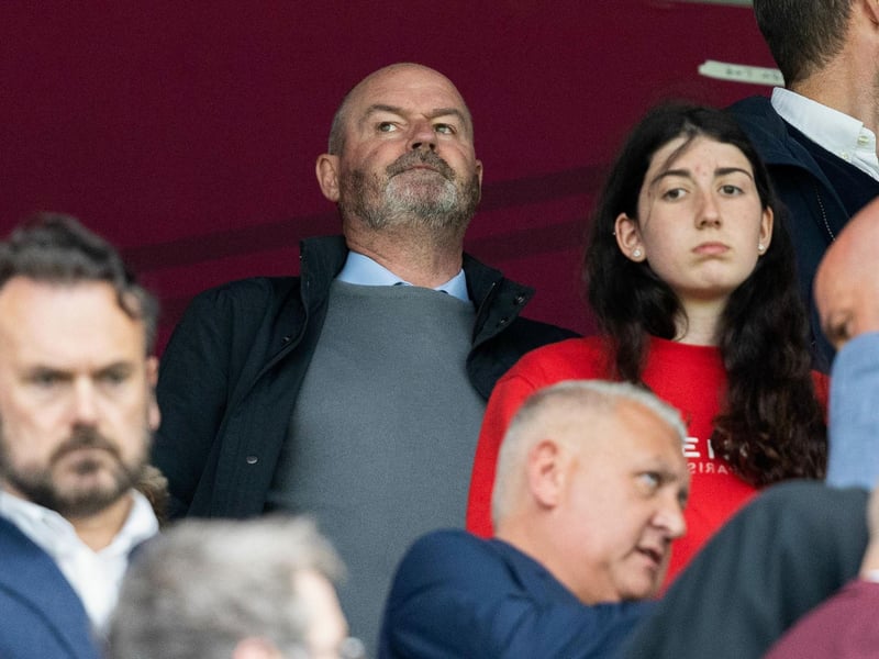 Scotland manager Steve Clarke watches on