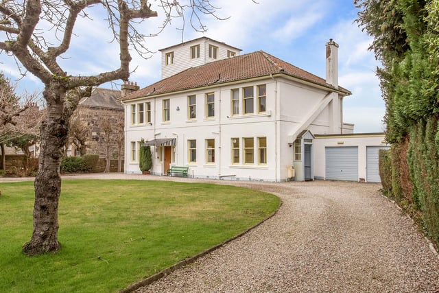 The five-bedroom property has an attractive façade, tucked behind a neat front garden. The family home is also within walking distance of the town’s amenities, schools, and bus and rail links