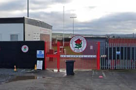 New Dundas Park, home of Scottish League Two side Bonnyrigg Rose.