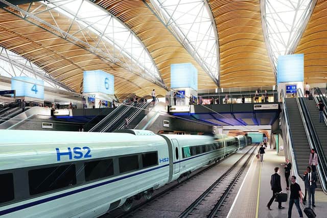 How the revamped Euston Station at the London end of HS2 is expected to look. Picture: HS2 Ltd/Grimshaw Architects