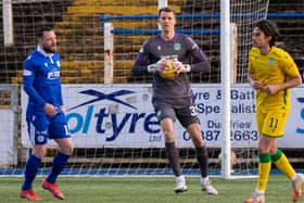 Matt Macey replaced Ofir Marciano in goals for Hibs against Queen of the South on Monday (Photo by Craig Williamson / SNS Group)