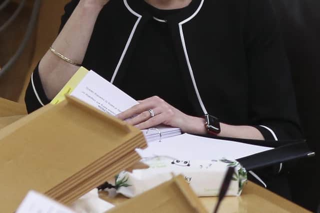 First Minister Nicola Sturgeon appeared at the Covid-19 committee this morning.