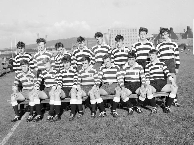 Royal High's rugby 1st XI in October 1963.
