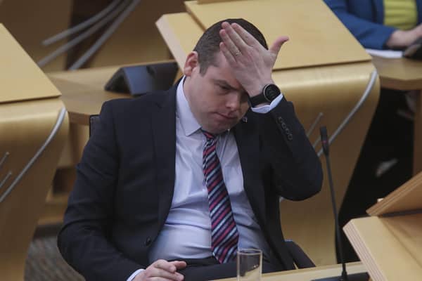 Douglas Ross, the Scottish Conservative leader, u-turned on his call for Boris Johnson to go