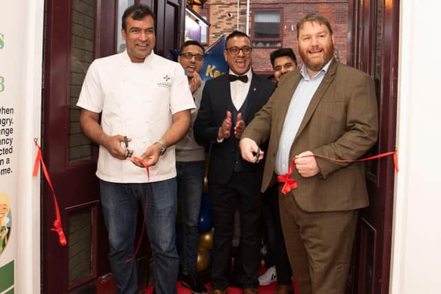 MP Owen Thompson and 2020 Runner up of MasterChef Santosh Shah, at the grand opening of Nepalese & Indian Restaurant Koshi on Imrie Place Penicuik. Photo kindly supplied by Donna Elizabeth Photography.