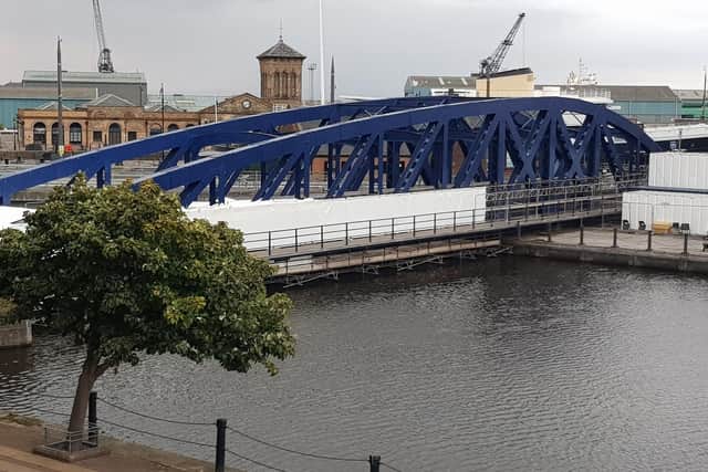 Work is underway to restore the historic bridge
Photo: Save Our Shore, Leith