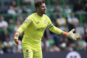 David Marshall has become a big presence in goal for Hibs, his leadership, experience, shot stopping and distribution with his team giving the team a solid foundation. Picture: Alan Harvey / SNS