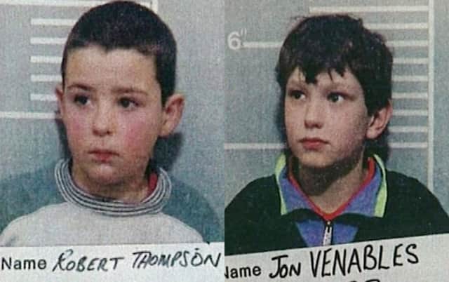Jon Venables and Robert Thompson led James away from a shopping centre before killing him (Getty Images)