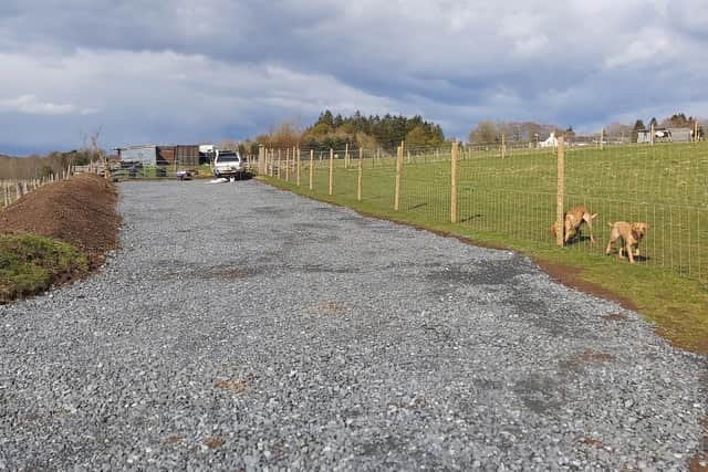 The proposed dog park site near Penicuik, which was granted approval by councillors on appeal.