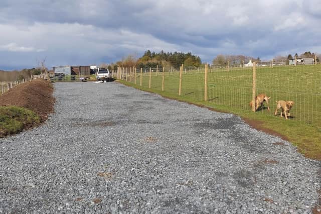 The proposed dog park site near Penicuik, which was granted approval by councillors on appeal.