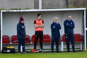 The Haddington Athletic coaching staff are hoping to learn from their Challenge Cup contest against Lowland League Spartans. Picture: Corrine Briggs