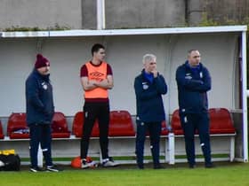 The Haddington Athletic coaching staff are hoping to learn from their Challenge Cup contest against Lowland League Spartans. Picture: Corrine Briggs