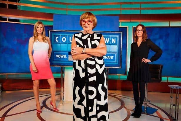 Countdown: Anne Robinon the show with Rachel Riley and Susie Dent
Pic: C 4