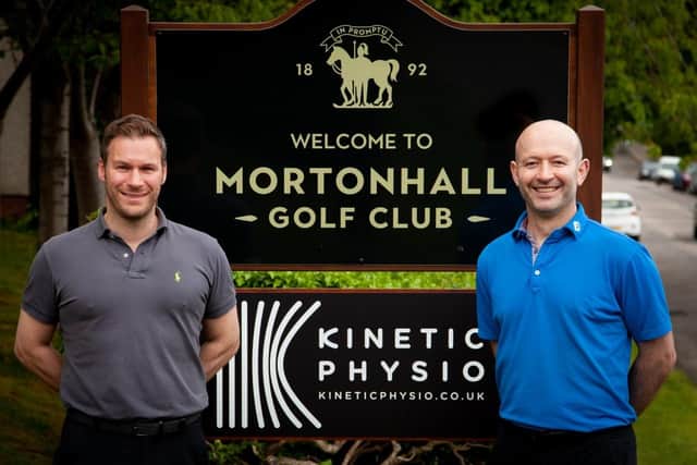The Kinetic Physio Clinic has been established at Mortonhall Golf Club by Neil Aitken, left, and Pete Mitchell.