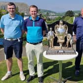 Graeme Millar, second right, is playing for Swanston club Colinton Mains in the 124th Dispatch Trophy at the Braids, where his team-mates are, from left, Scott Fergus, Ross Fergus and Calum Burgess. Picture: National World