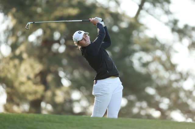 Hannah Darling of Scotland in action at the Augusta National Women's Amateur, where she made it through to the final round