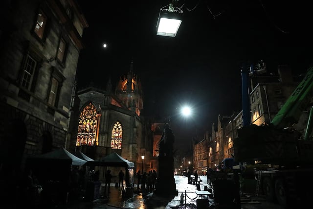 Shooting this two-billion dollar blockbuster transformed the Royal Mile each night for two weeks into a film set.