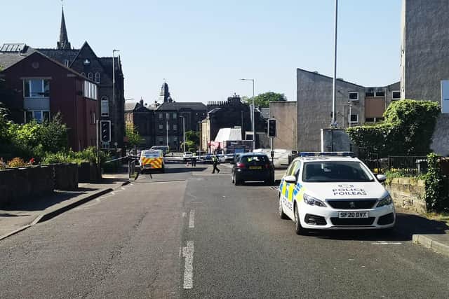 A man, 54, has been arrested following the death of a man, 59, in the Primrose Street area of Edinburgh.