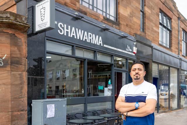 Aytac Gul has opened Middle Eastern street food restaurant Sharawama at The Red Sandstone